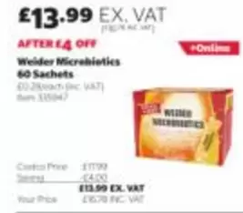 Welder Microbiotics 60 Sachets Item 335947