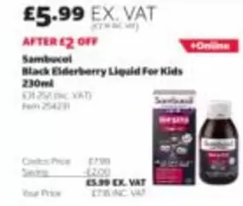 Black Elderberry Liquid For Kids 230ml Item 254231