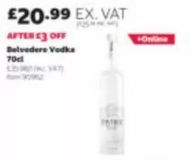 Belvedere - Vodka 70cl