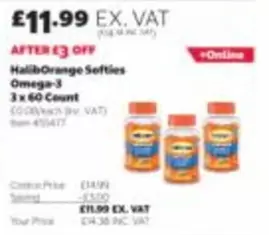 HalibOrange Softies Omega-3 3 x 60 Count