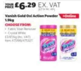 Vanish - Gold Oxi Action Powder 1.9kg
