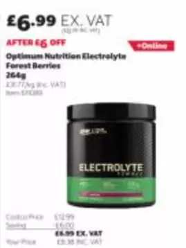 Optimum Nutrition Electrolyte Forest Berries 264g
