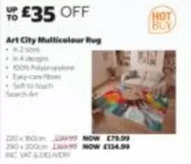 Art City Multicolour Rug