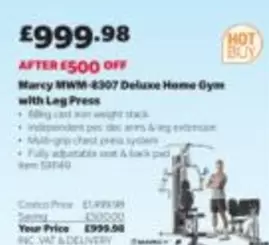 Deluxe - MWM-6307 Home Gym with Leg Press