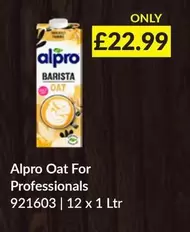 Alpro - Oat For Professionals 921603 | 12 x 1 Ltr