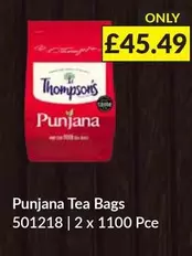 Thompson's - Punjana Tea Bags 501218 | 2 x 1100 Pce