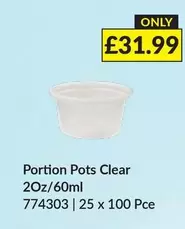 Clear - Portion Pots 774303