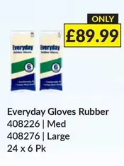 Gloves Rubber 408226 | Med 408276 | Large