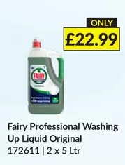 Fairy - Washing Up Liquid Original 172611 | 2 x 5 Ltr
