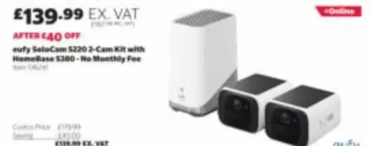 Homebase - SoloCam S220 2-Cam Kit with HomeBase S300