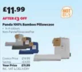 Panda - 100% Bamboo Pillowcase