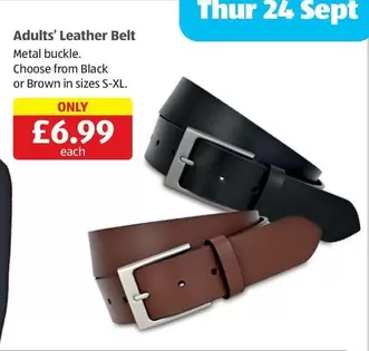 Adults' Leather Belt