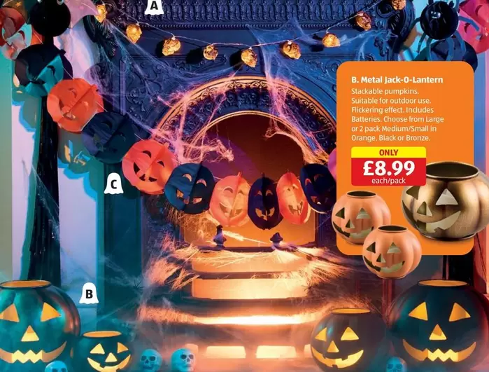 Metal Jack-O'-Lantern