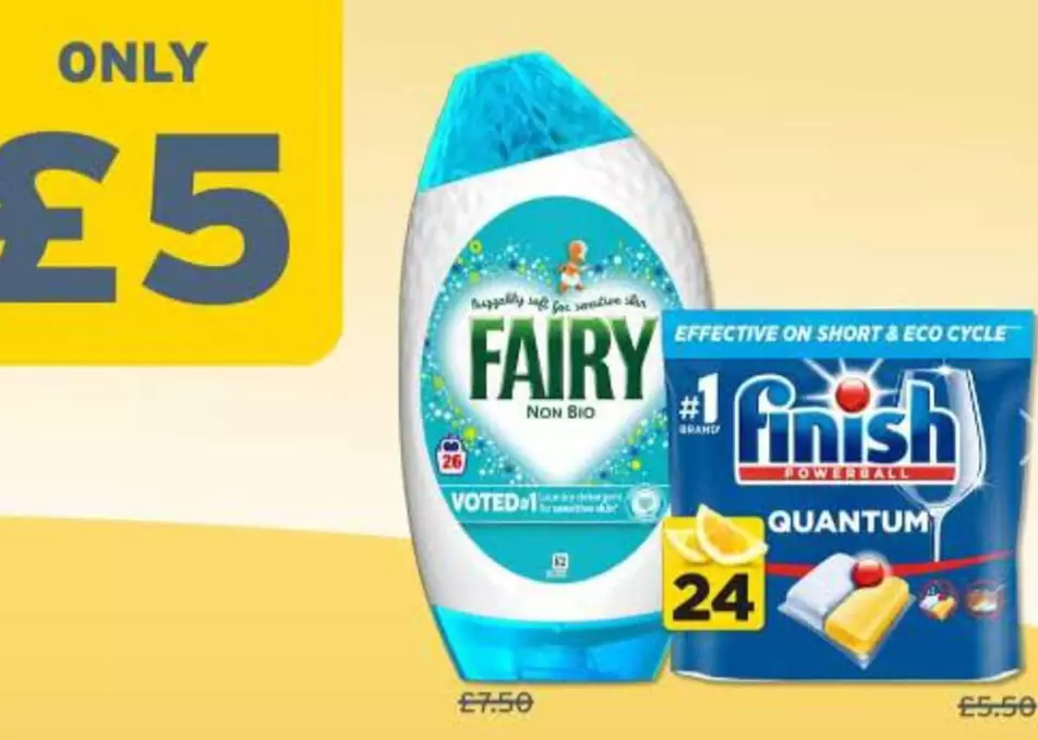 Fairy - Dishwasher tablets and washing up liquid