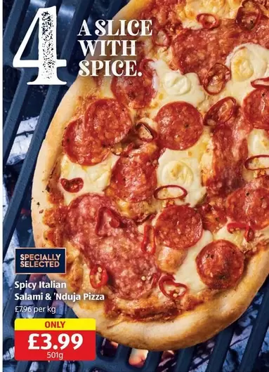Spicy Italian Salami & Nduja Pizza