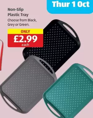 Non-Slip Plastic Tray