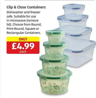 Clip & Close Containers