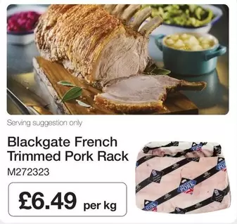Blackgate French Trimmed Pork Rack M272323