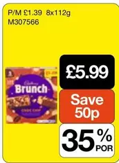 Cadbury - Brunch Choc Chip M307566