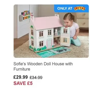 Sofie's Wooden Doll House with Furniture
