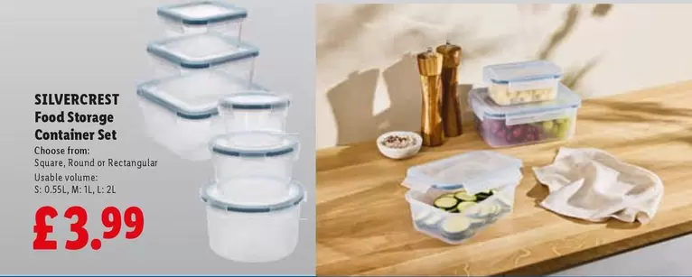 Silvercrest - Food Storage Container Set
