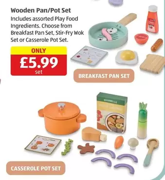 Wooden Pan/Pot Set