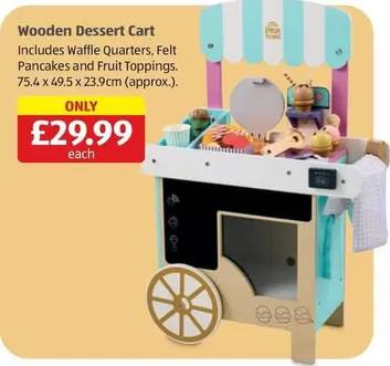 Wooden Dessert Cart