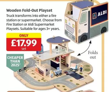 Wooden Fold-Out Playset