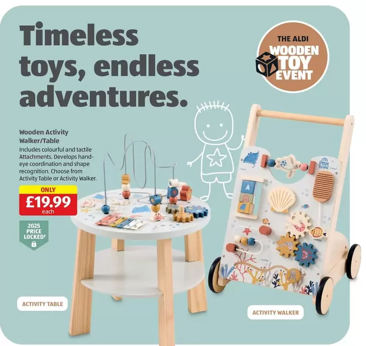 Wooden Activity Walker/Table