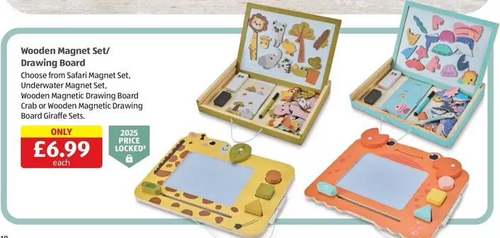 Wooden Magnet Set/Drawing Board