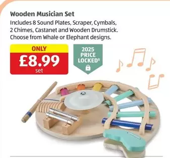 Elephant - Wooden Musician Set