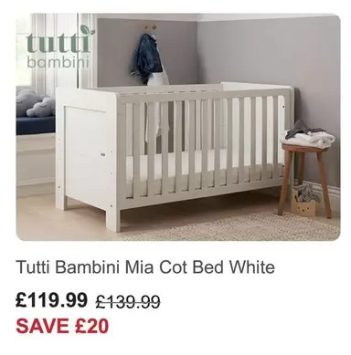 Mia Cot Bed White