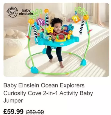 Ocean Explorers Curiosity Cove 2-in-1 Activity Baby Jumper