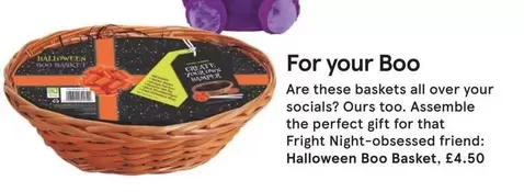 Halloween Boo Basket