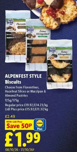 Lidl - ALPENFEST STYLE Biscuits