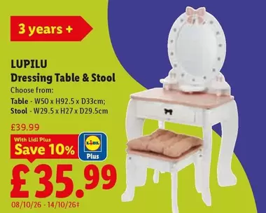 Lidl - Dressing Table & Stool
