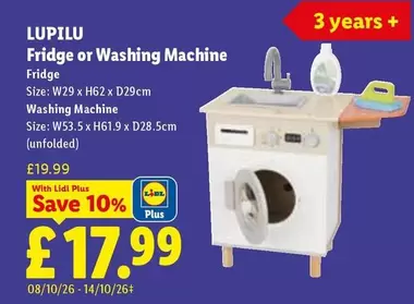 Lidl - Fridge or Washing Machine