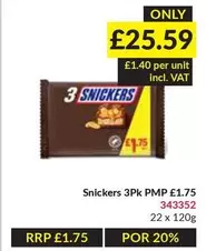 Snickers - 3Pk PMP