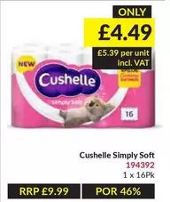 Cushelle - Simply Soft Toilet Rolls