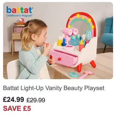 Light-Up Vanity Beauty Playset