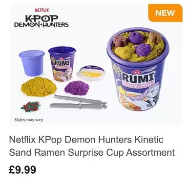 Hunters - Netflix KPop Demon Kinetic Sand Ramen Surprise Cup Assortment