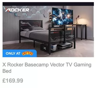 X Rocker Basecamp Vector TV Gaming Bed