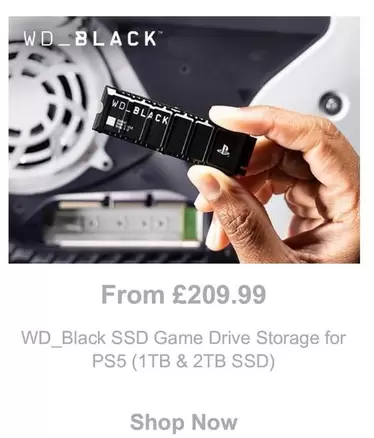 WD - SSD Game Drive Storage for PS5 (1TB & 2TB SSD)