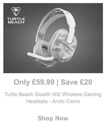 Turtle Beach - Stealth 500 Wireless Gaming Headsets - Arctic Camo