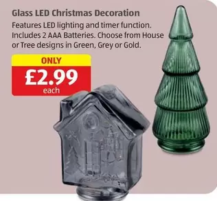Glass LED Christmas Decoration