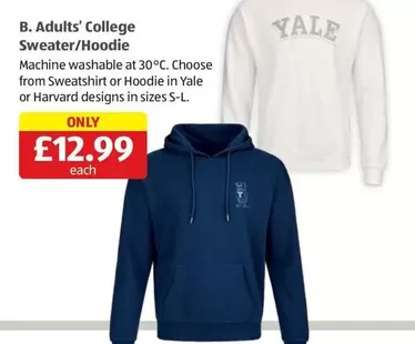 Yale - Adults' College Sweater/Hoodie