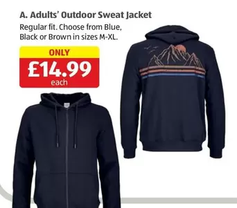 Adults' Outdoor Sweat Jacket