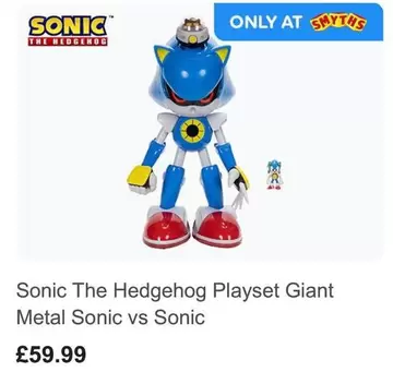 Playset Giant Metal Sonic vs Sonic