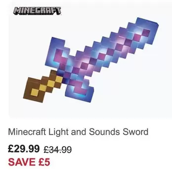 Minecraft - Light and Sounds Sword