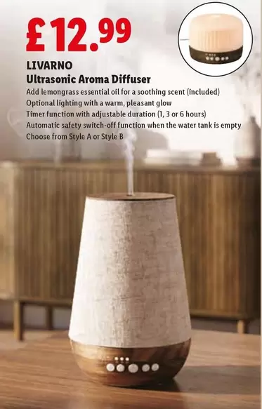 Livarno - Ultrasonic Aroma Diffuser